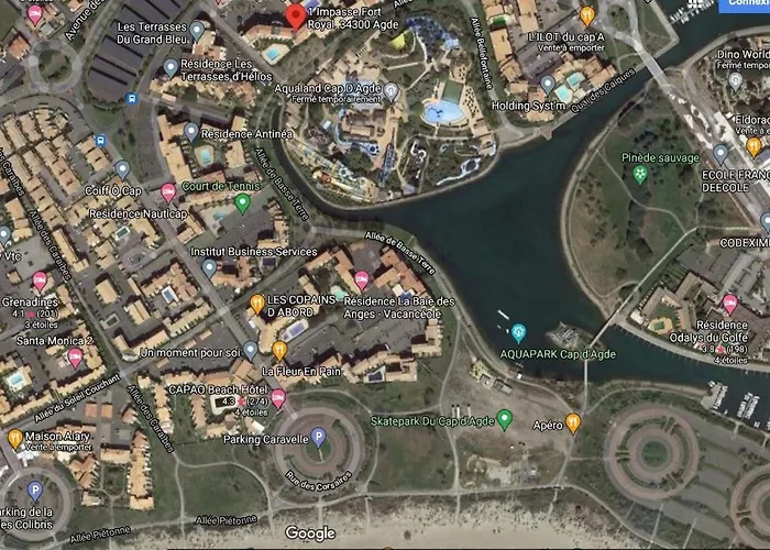 아파트 Le Sopraland 419, T2 Climatise, Piscine, Parking 아그